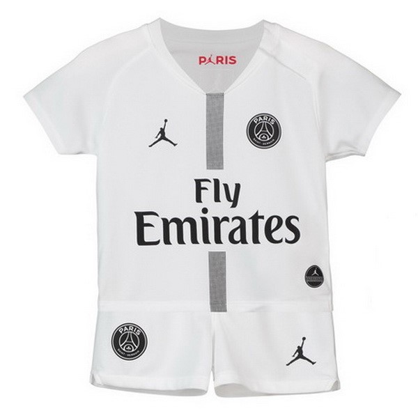 JORDAN Camiseta Paris Saint Germain Tercera Segunda Niños 2018-19 Blanco